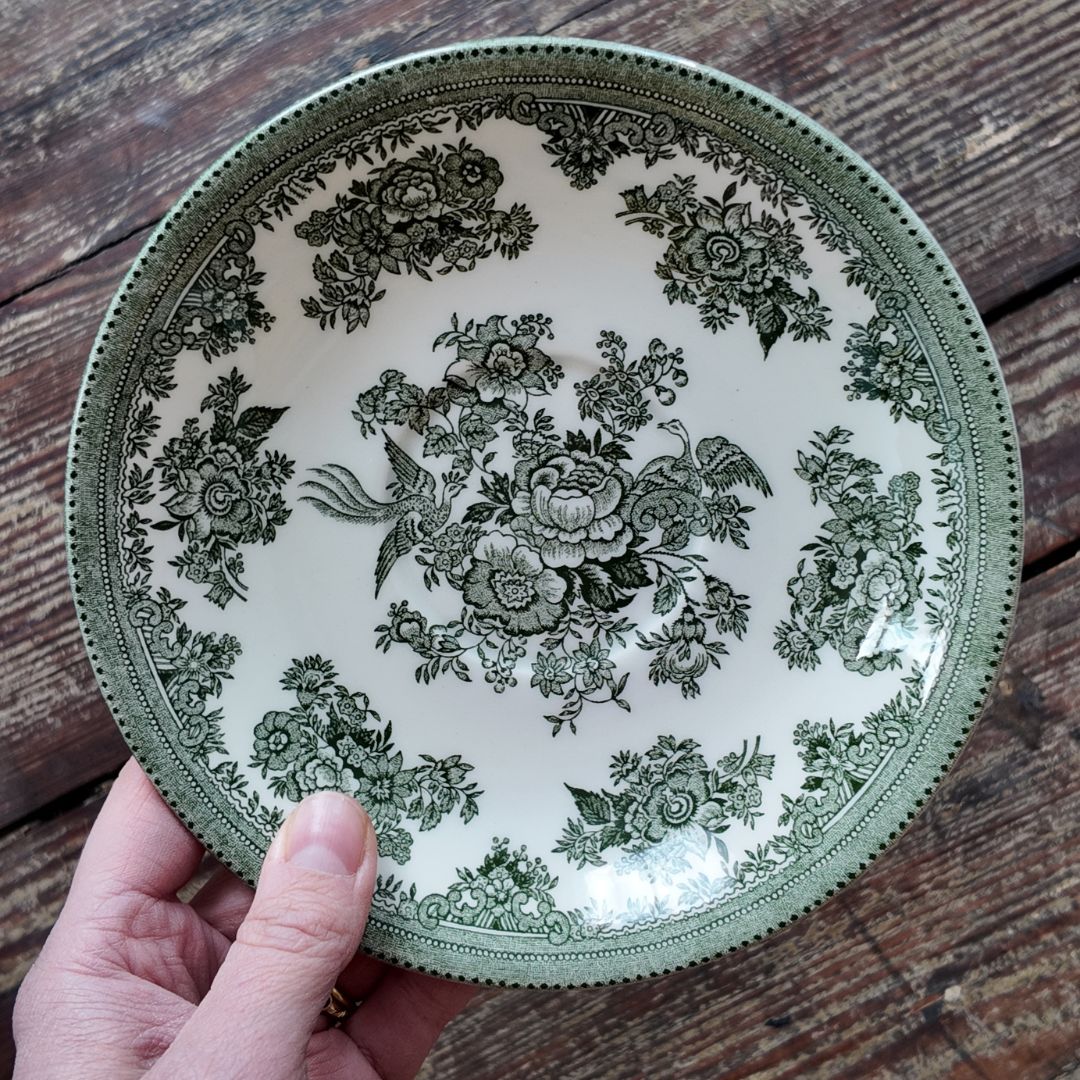 Burleigh at Cheshire & Wain - Food Dish in Green - Asiatic Pheasants