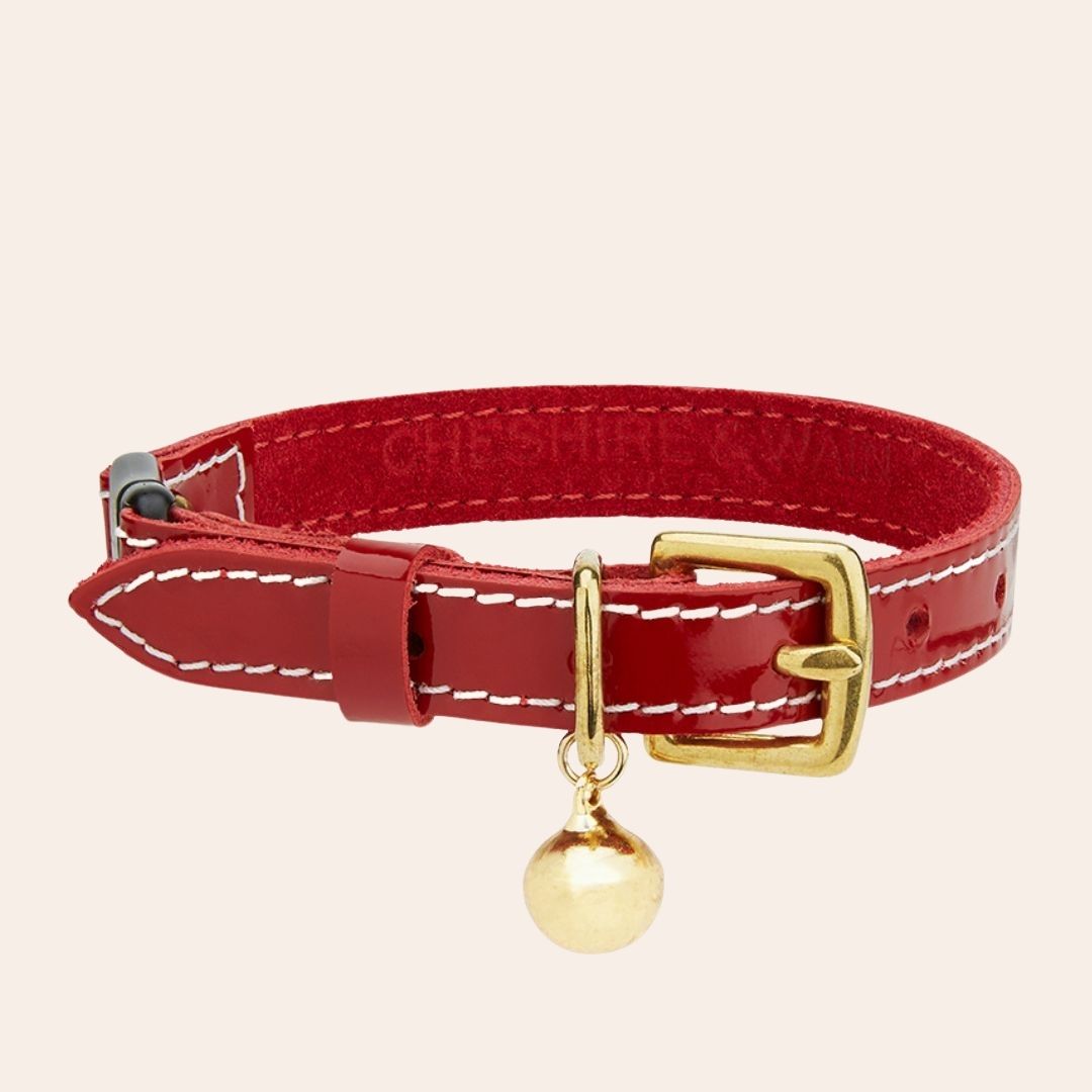 Patent Red Cat Collar (Large Only)