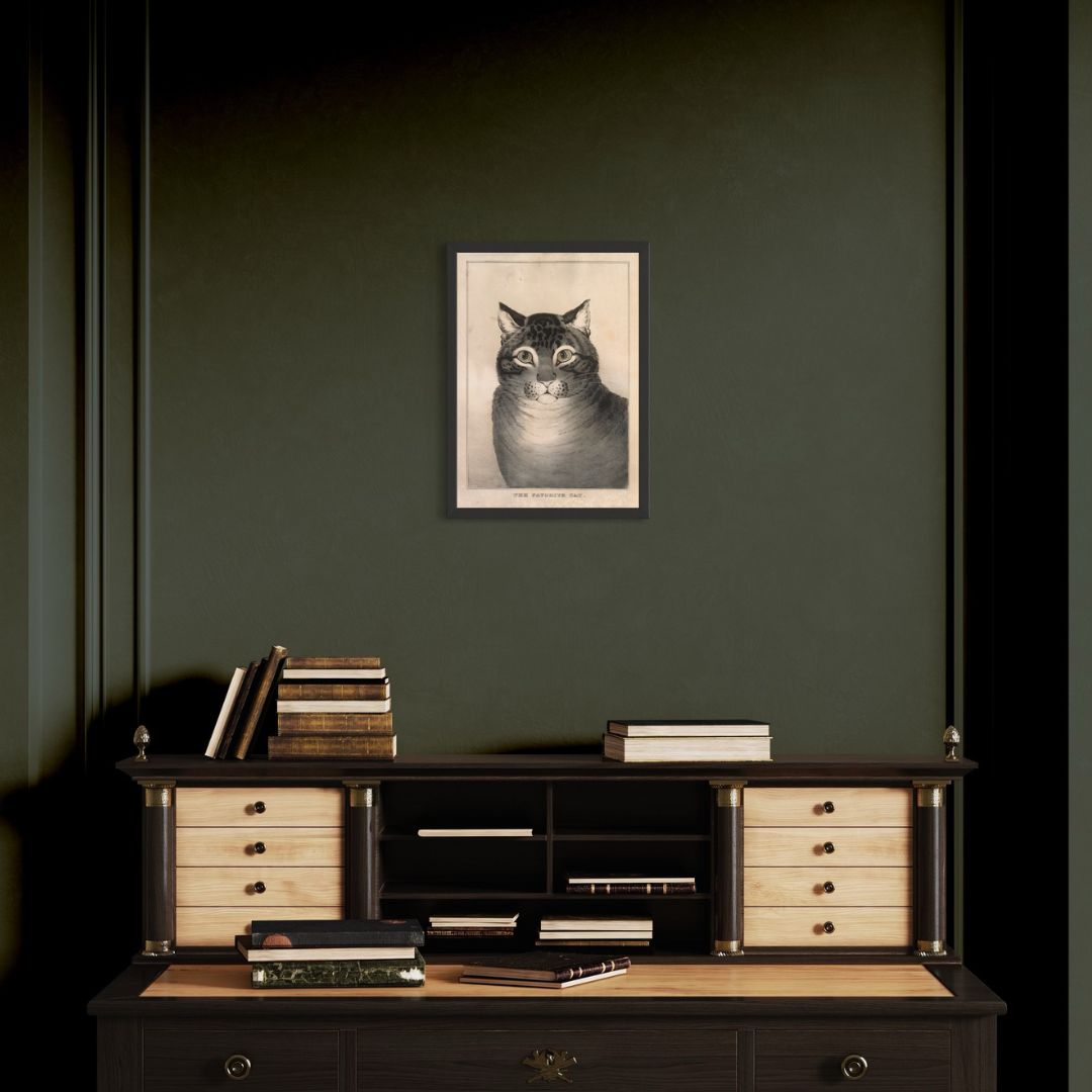 Nathaniel Currier Art Print - The Favorite Cat