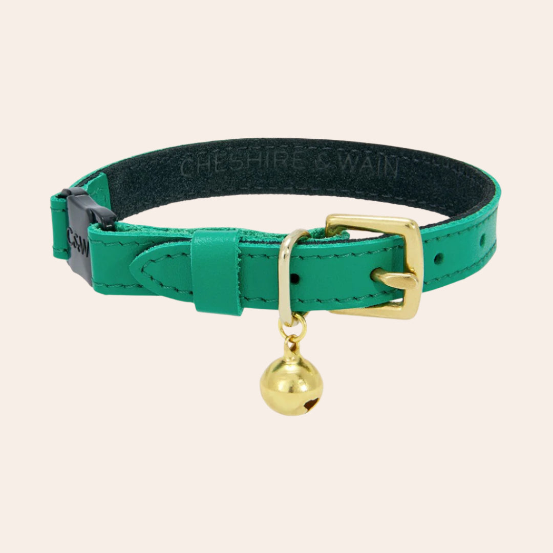 Wonderland - Mock Turtle Green Cat Collar