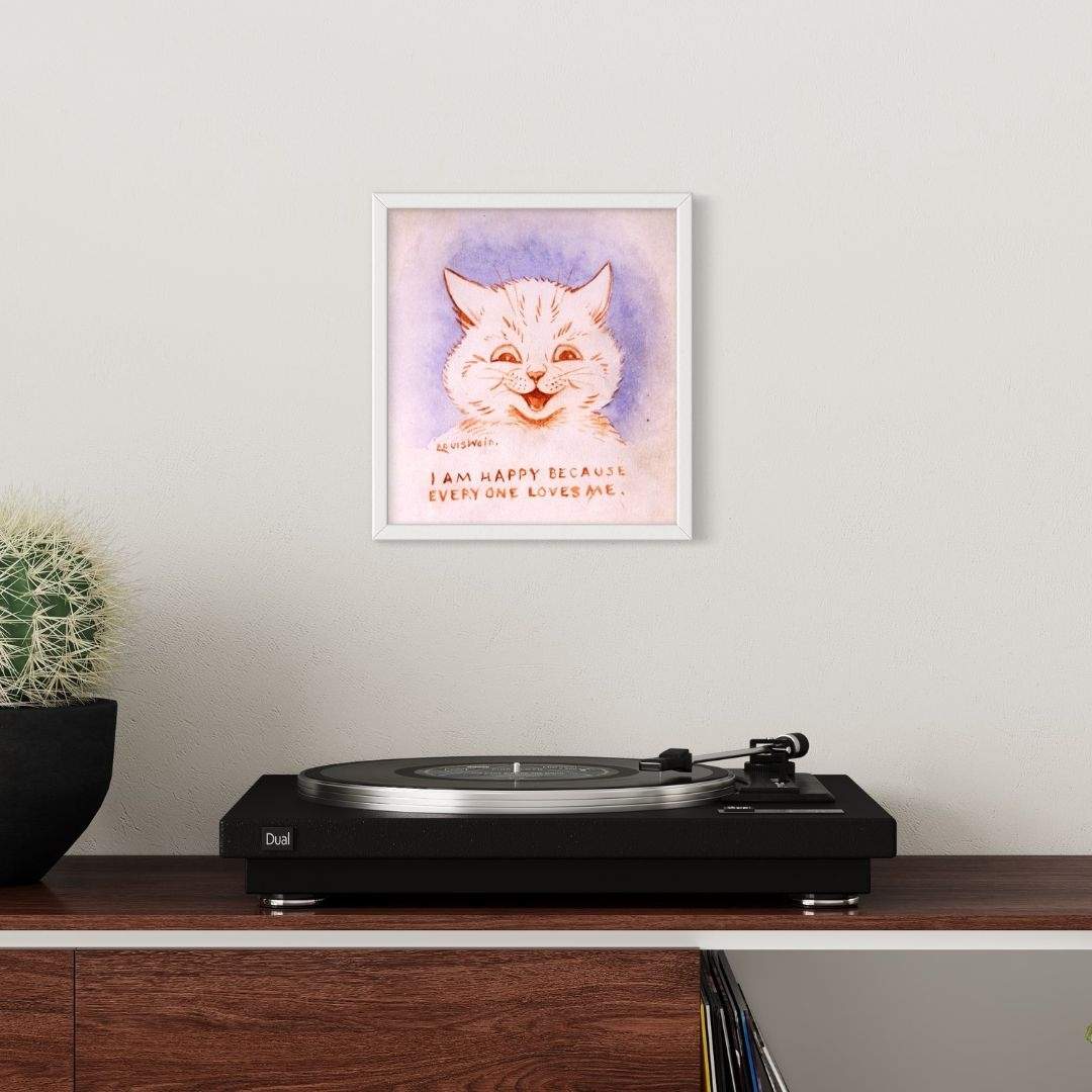 Louis Wain “I Am Happy Because Everyone Loves Me” Art Print