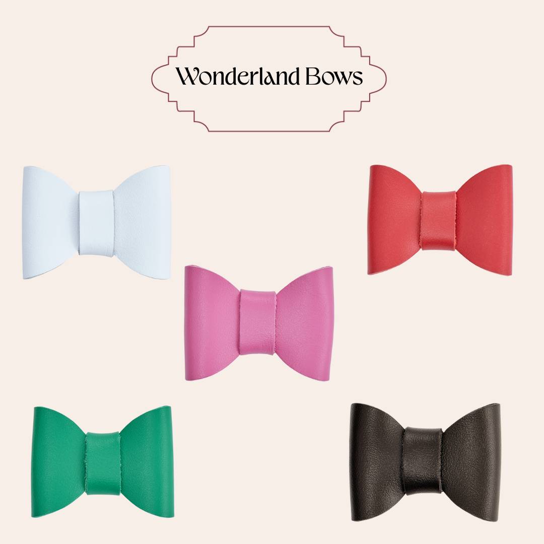 Leather Collar Bows (Sold individually)