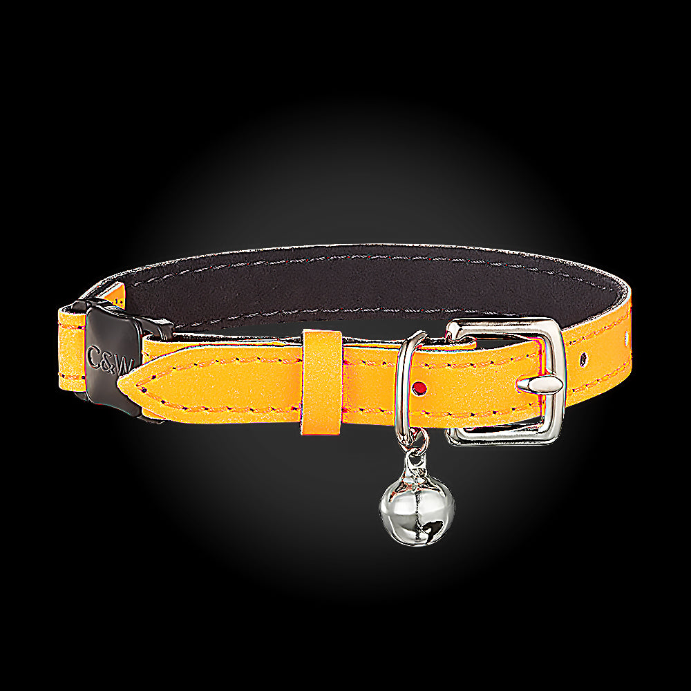 Neon Orange - Reflective Cat Collar