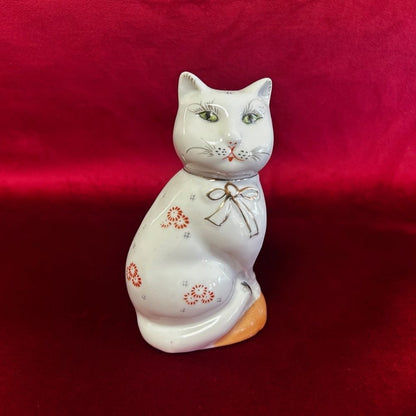 Vintage Chinese Porcelain Cat “Piggy” Bank