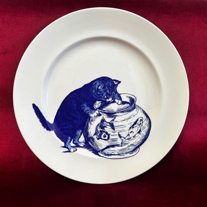 A Trio of Poole Pottery Cat Plates