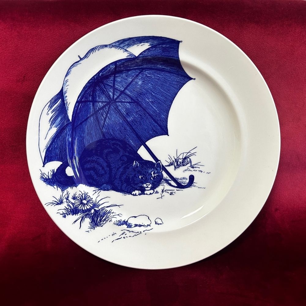 A Trio of Poole Pottery Cat Plates