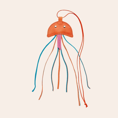 Leather Jellyfish Cat Teaser Toy