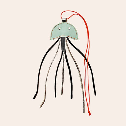 Leather Jellyfish Cat Teaser Toy