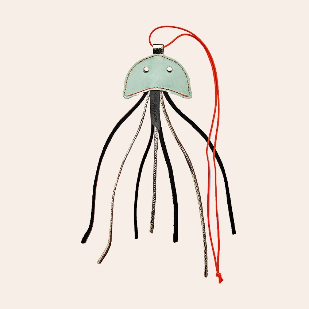Leather Jellyfish Cat Teaser Toy