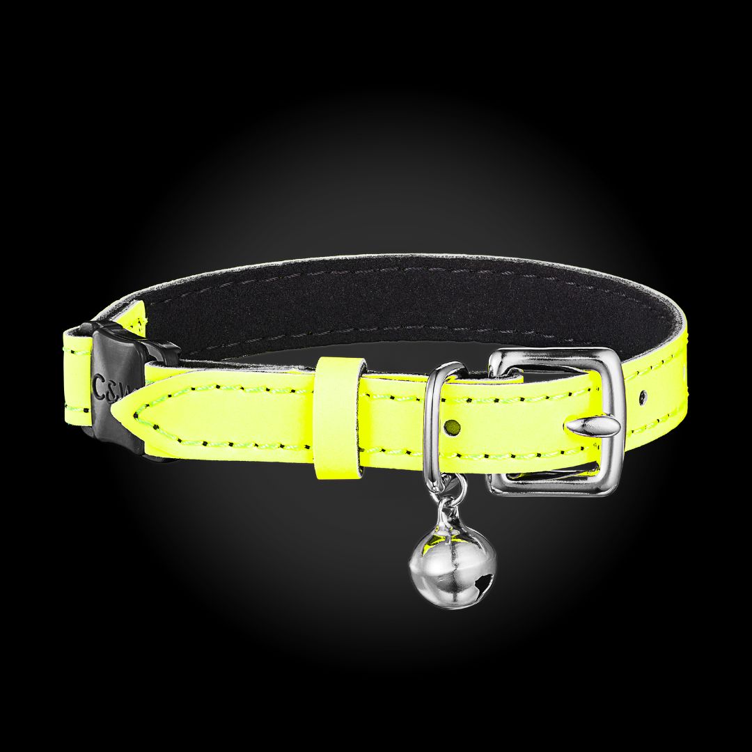 Neon Yellow - Reflective Cat Collar