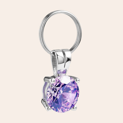 'Amethyst' Gem Collar Charm