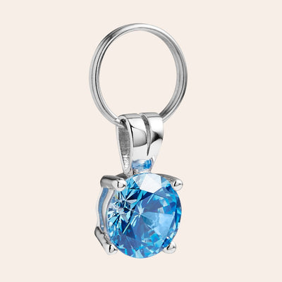 'Aquamarine' Gem Collar Charm