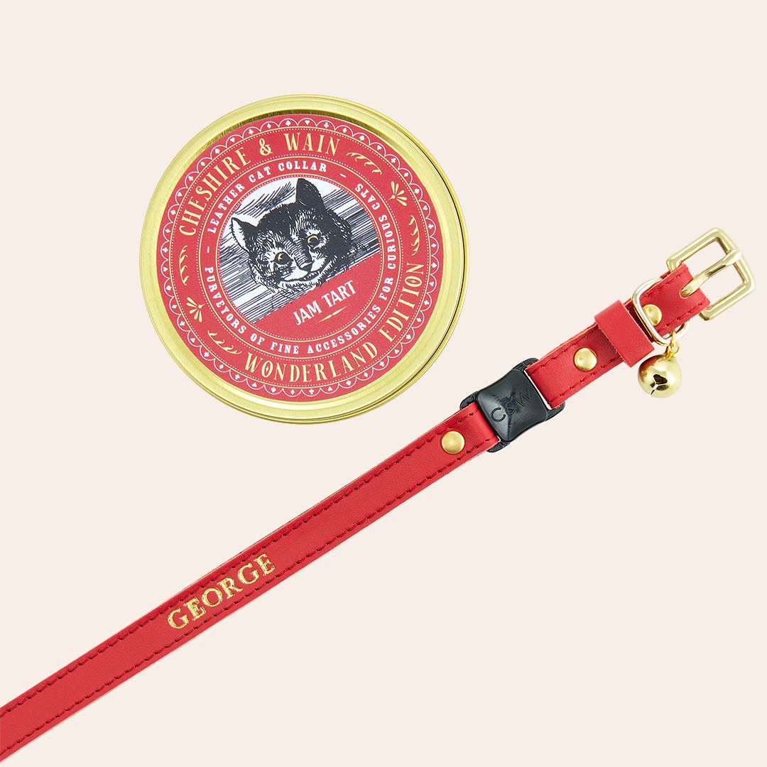 Wonderland - Jam Tart Red Cat Collar