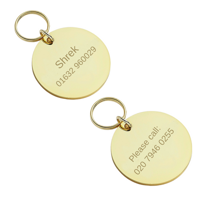 Classic Disc I.D Tag with Double Sided Engraving