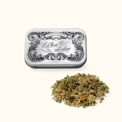 "Let them Eat Catnip!" Gift Tin with Dried British Catnip