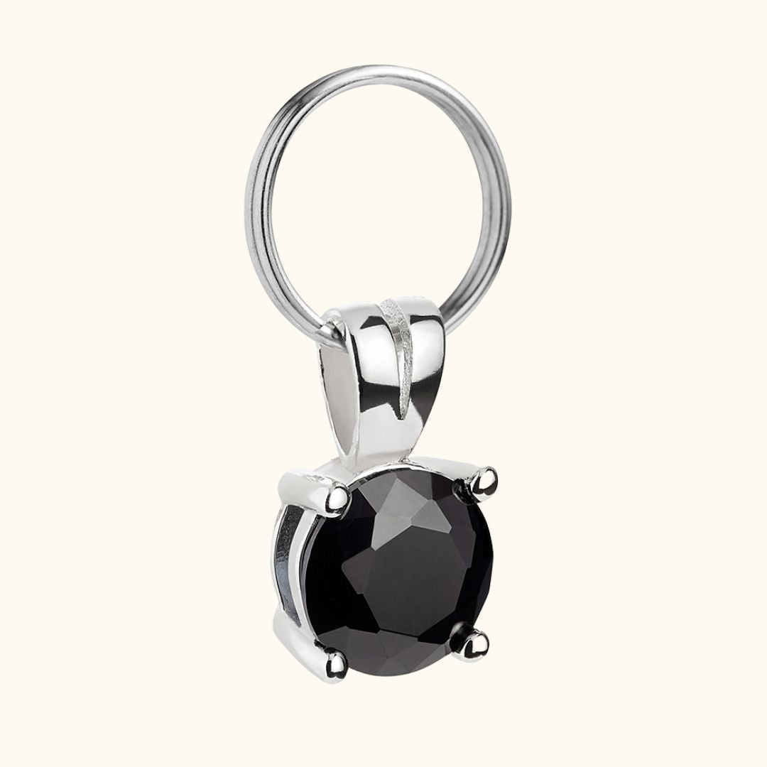 'Onyx' Gem Collar Charm