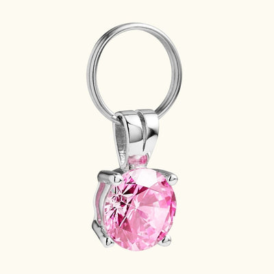 'Pink Sapphire' Gem Collar Charm