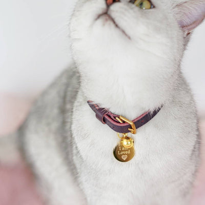 Heritage - Bernie Purple Cat Collar