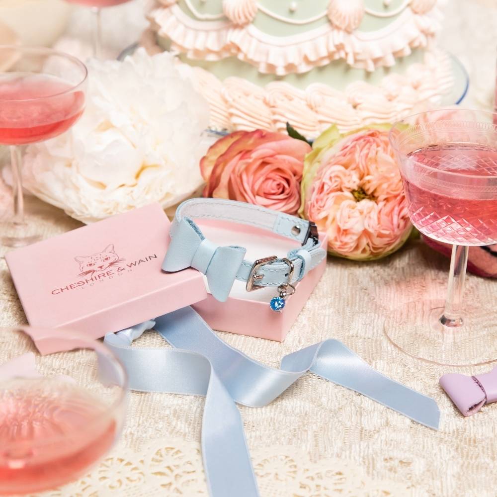 Rococo - Powder Blue Cat Collar