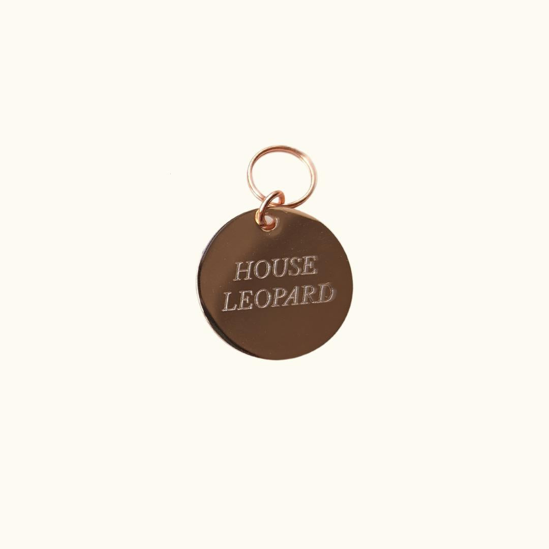 House Leopard Disc I.D Tag