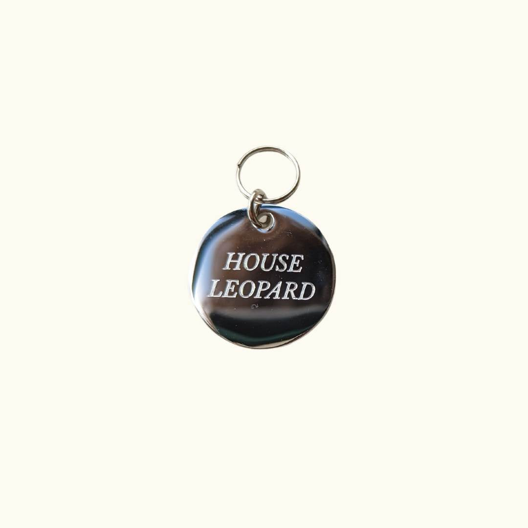 House Leopard Disc I.D Tag