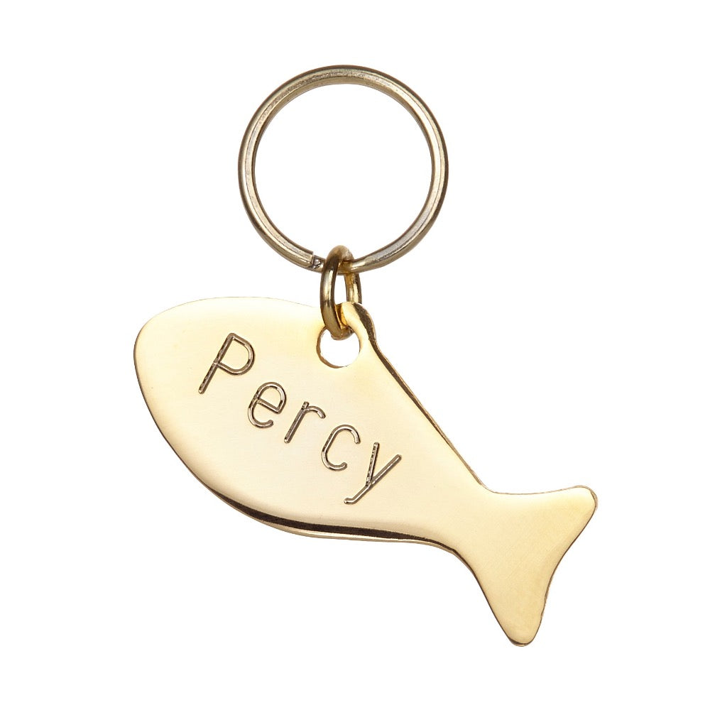 Cheshire Wain Fish Shape Custom Engraved I.D Tag