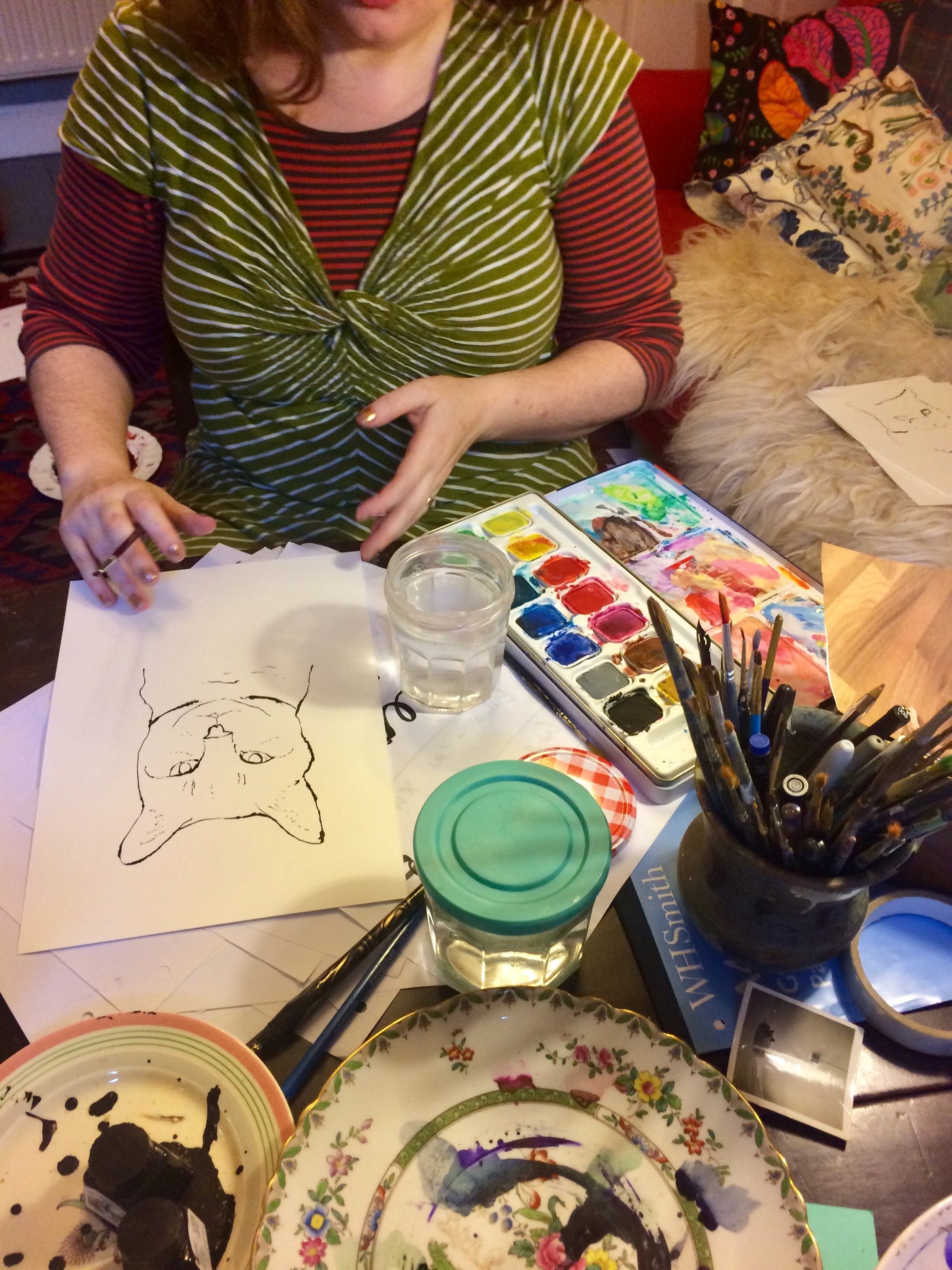 Bespoke Pet Portrait by Annabel Pearl