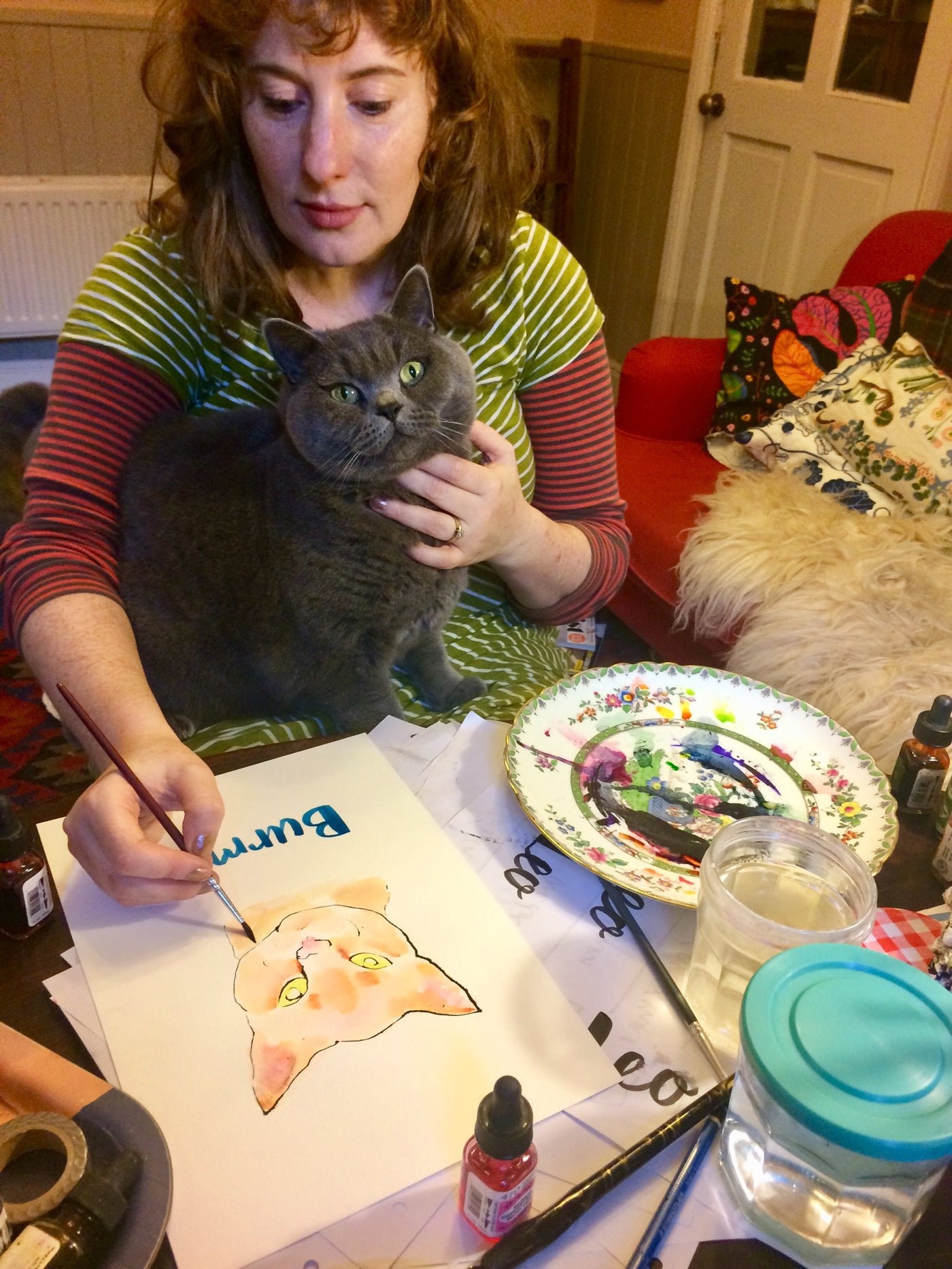 Bespoke Pet Portrait by Annabel Pearl