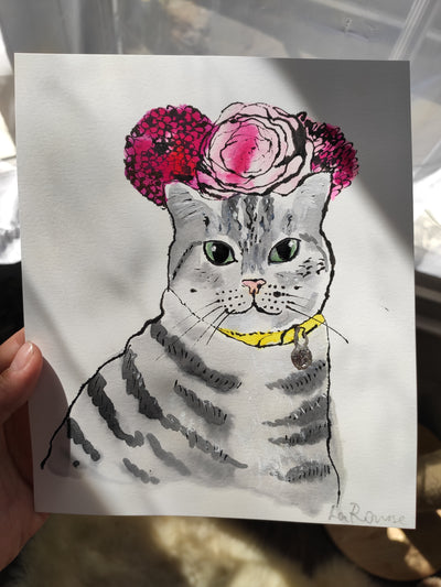 Bespoke Pet Portrait by Annabel Pearl