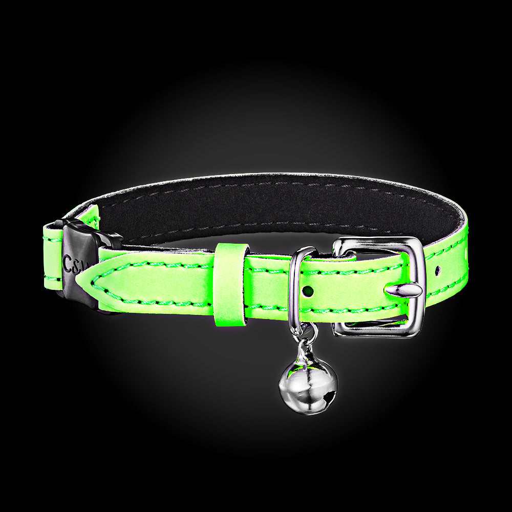 Neon Green - Reflective Cat Collar