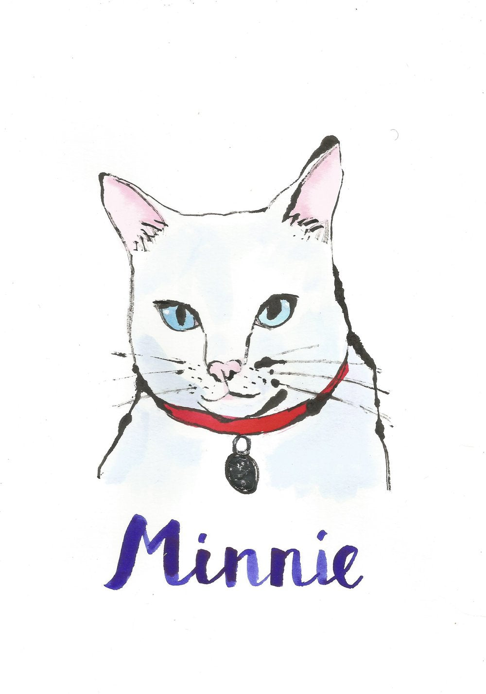 Bespoke Pet Portrait by Annabel Pearl