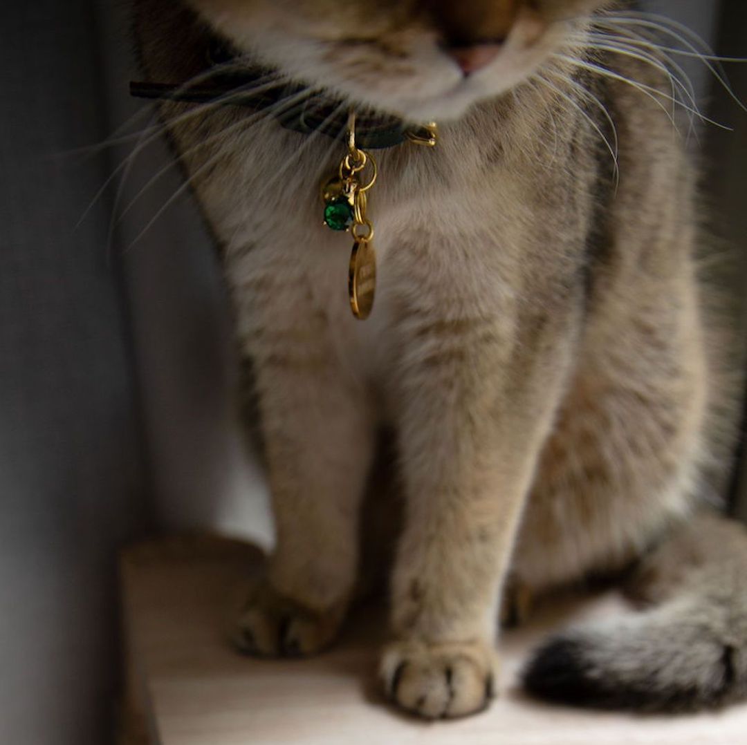 'Emerald' Gem Cat Collar Charm